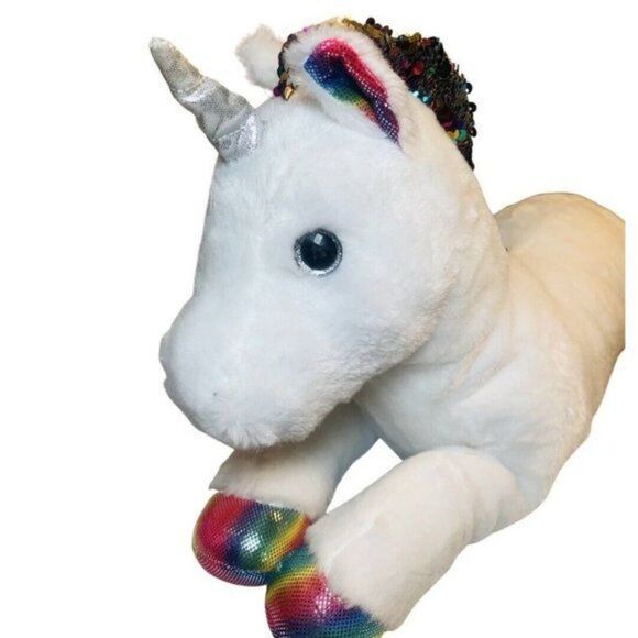 Aurora - Shimmers - 18" Shimmers Unicorn - Rainbow Plush Stuffed Animal Toy - Picture 2 of 7